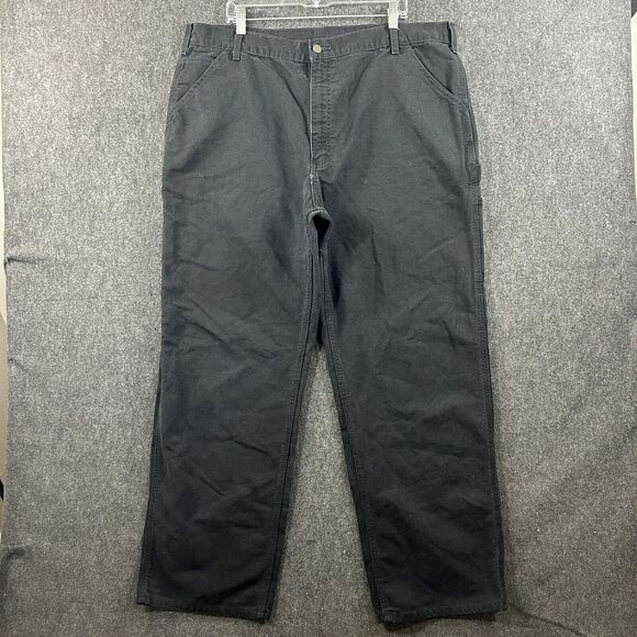 Carhartt Carpenter Jeans Men's 43x32 Black Classic Denim Canvas Dungaree Fit